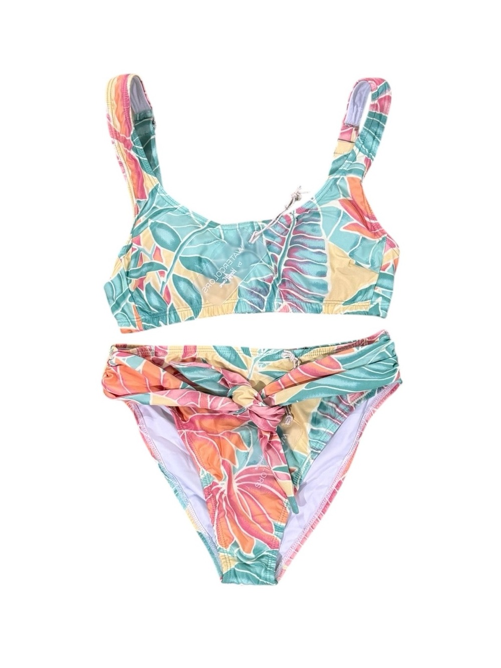 NWT. Watercolors by Kenny Flowers bikini, size small.